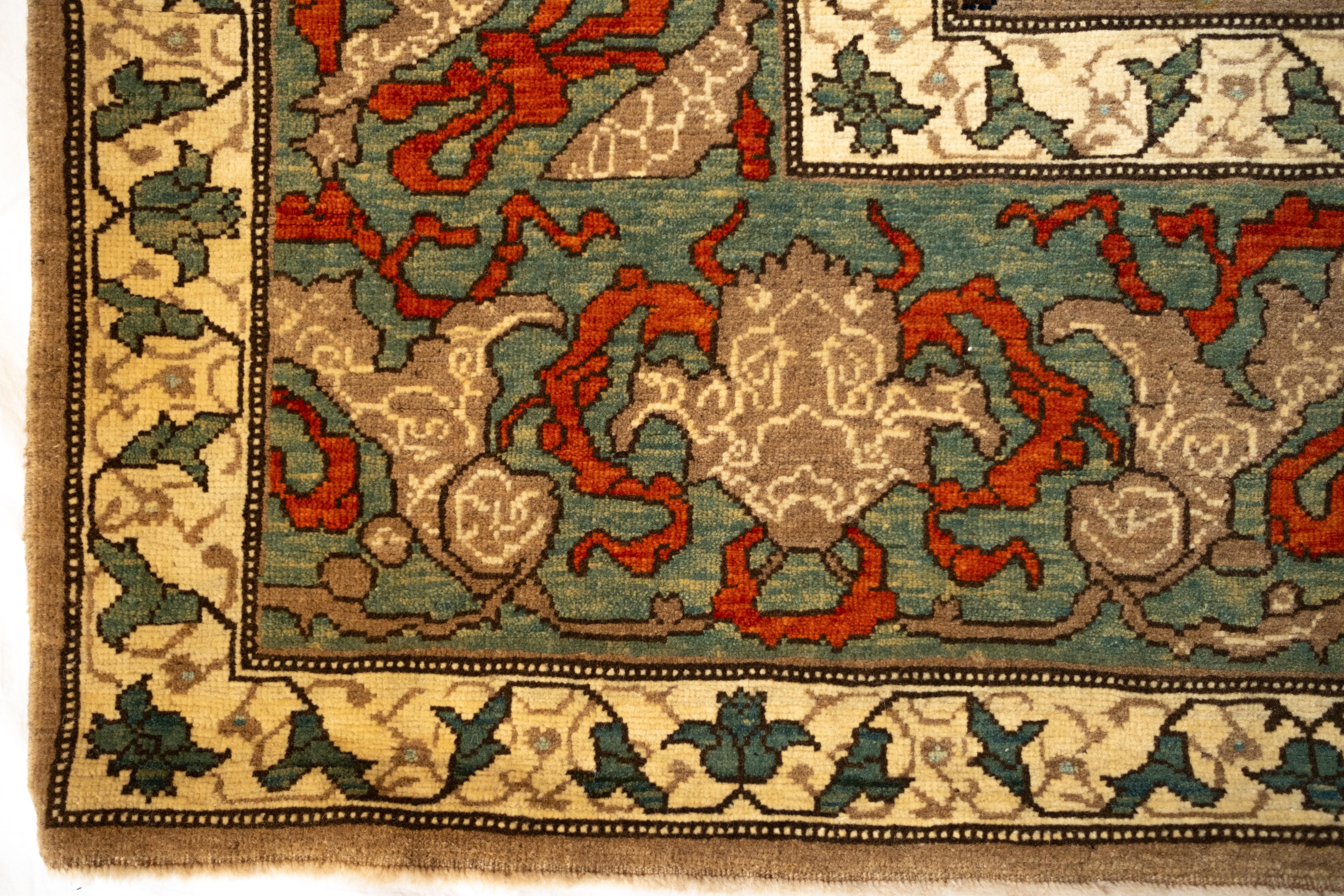 XXIe siècle et contemporain Ararat Rugs Tapis à treillis Palmettes et fleurs Antique Revival Persan Tapis en vente