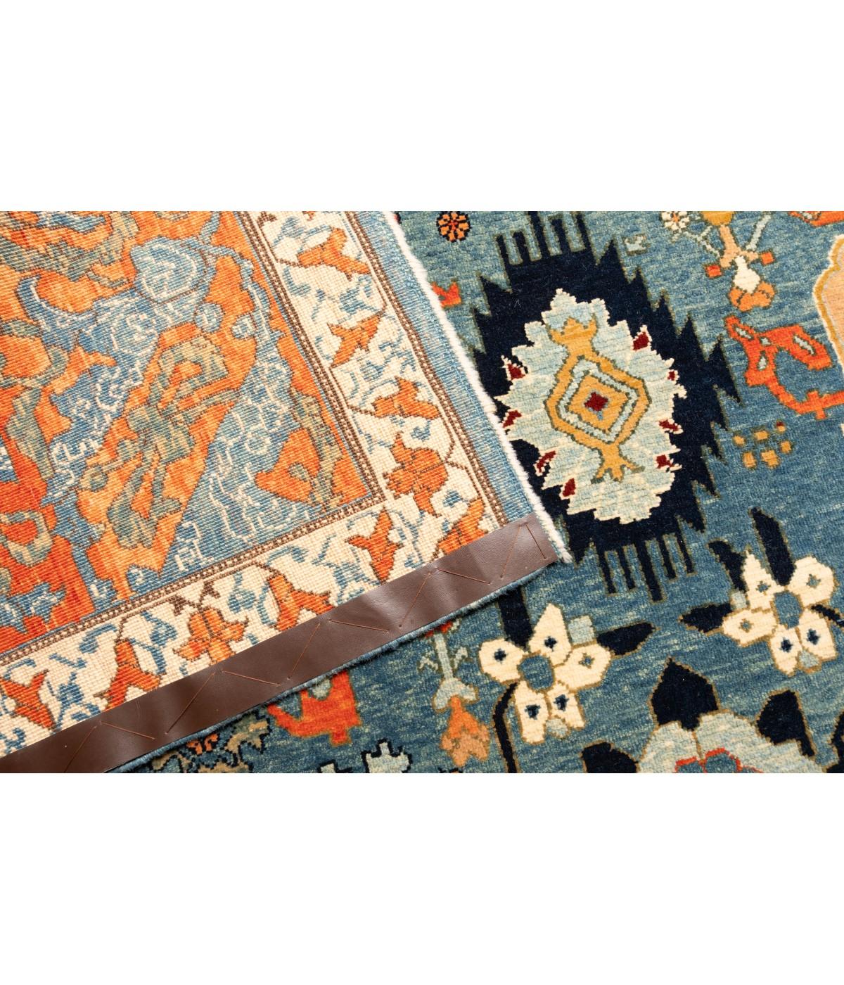 Ararat Rugs Palmettes and Flowers Lattice Rug Antique Persian Revival Carpet (Wolle) im Angebot