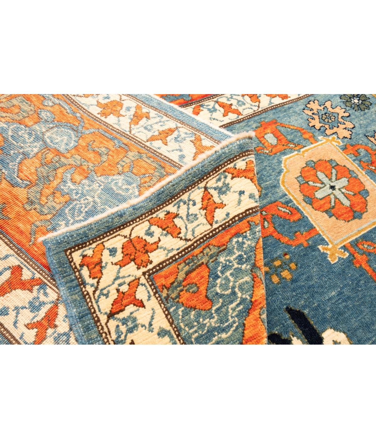 Ararat Rugs Palmettes and Flowers Lattice Rug Antique Persian Revival Carpet im Angebot 1