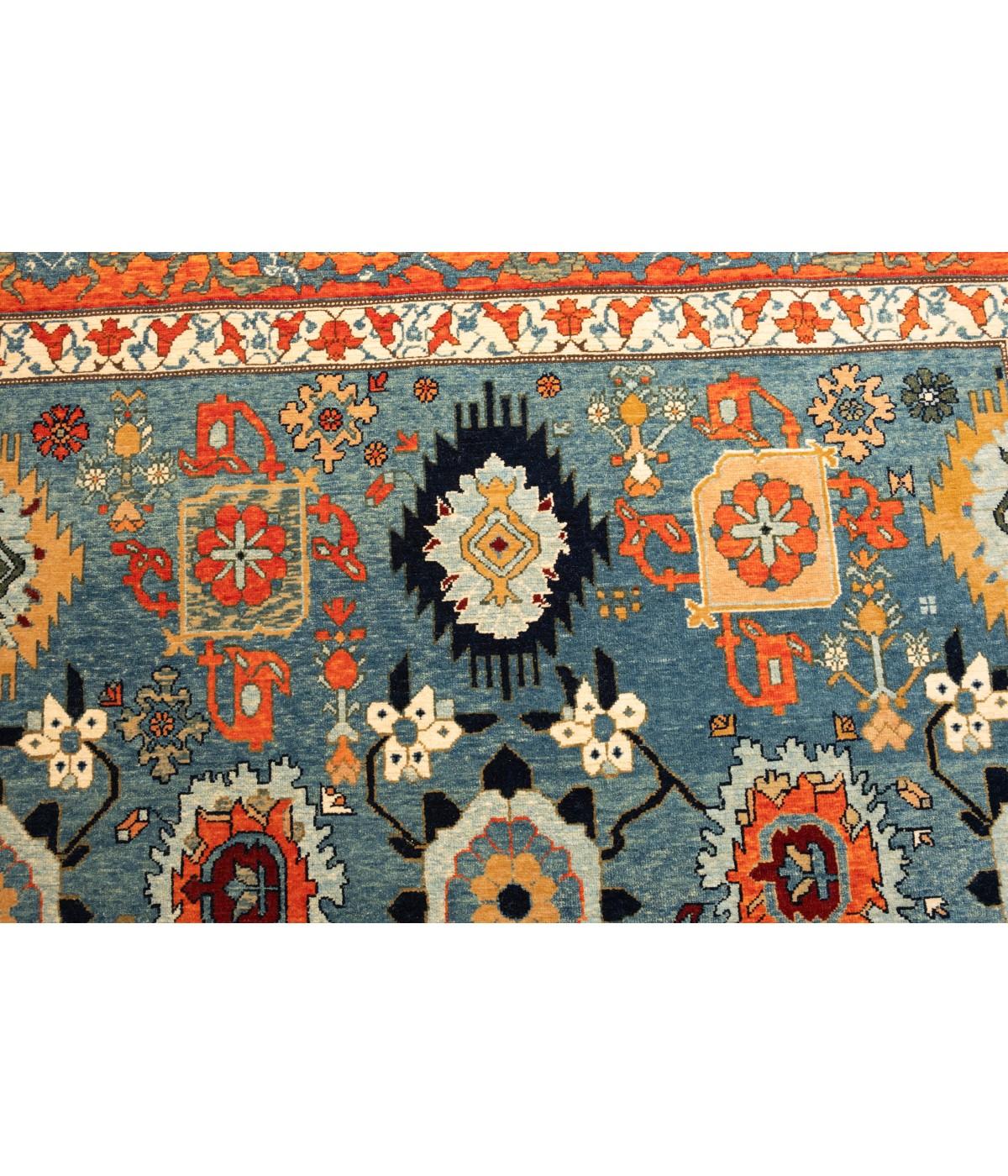 Ararat Rugs Palmettes and Flowers Lattice Rug Antique Persian Revival Carpet im Angebot 2
