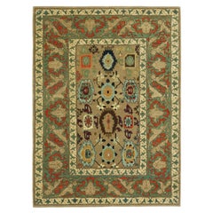 Ararat Rugs Tapis à treillis Palmettes et fleurs Antique Revival Persan Tapis