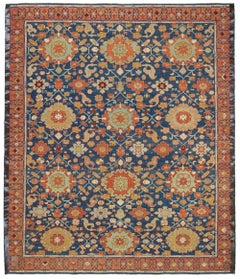 Tappeto Ararat Palmettes and Flowers Lattice Tappeto antico Revival Tinta naturale