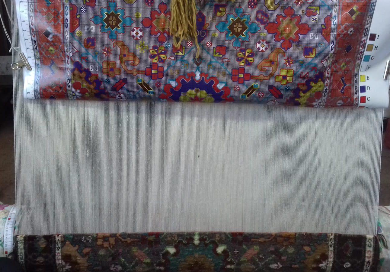 Wool Ararat Rugs Palmettes and Flowers Lattice Rug Antique Revival Carpet Natural Dye For Sale