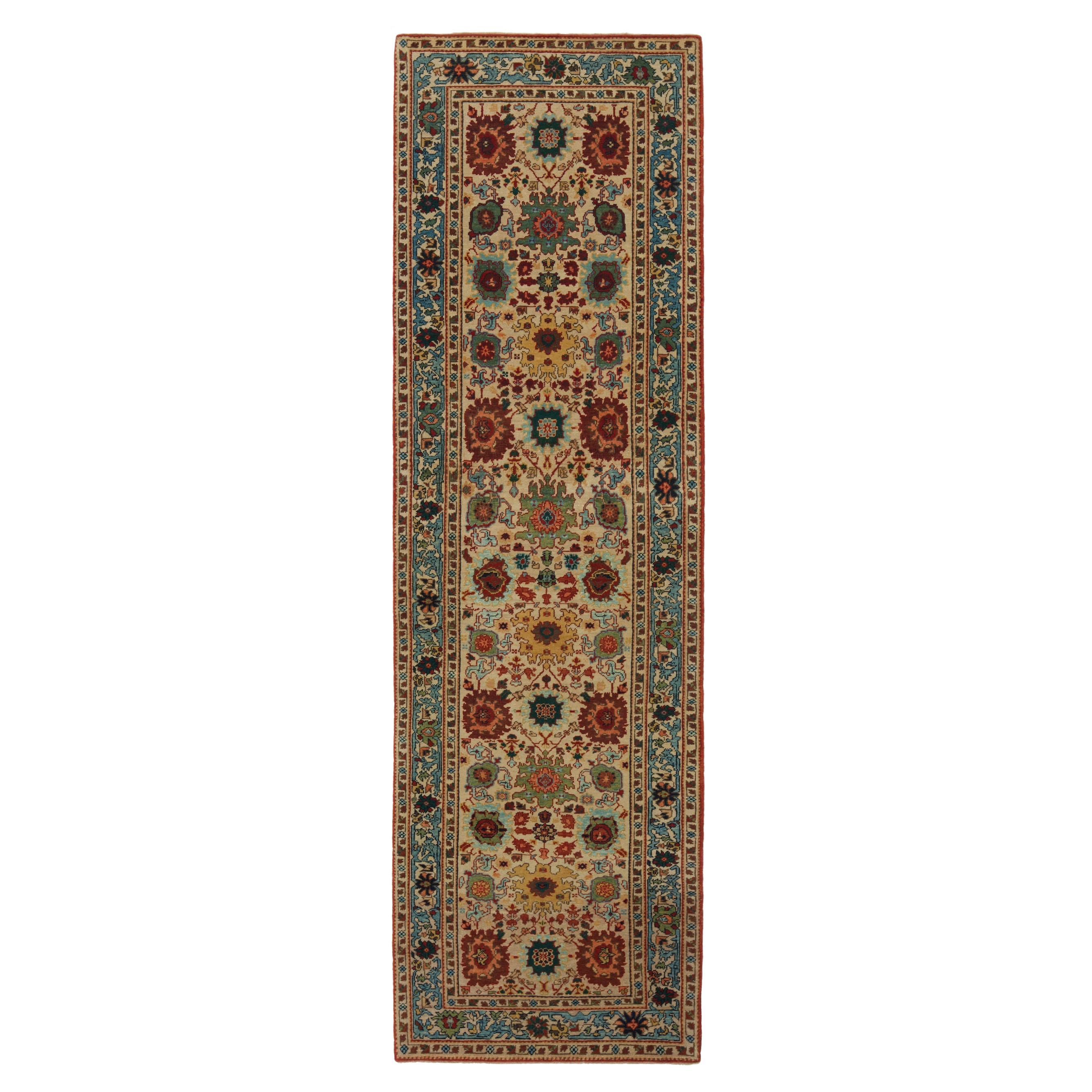 Ararat Rugs Palmettes and Flowers Lattice Rug Antique Revival Carpet Natural Dye For Sale