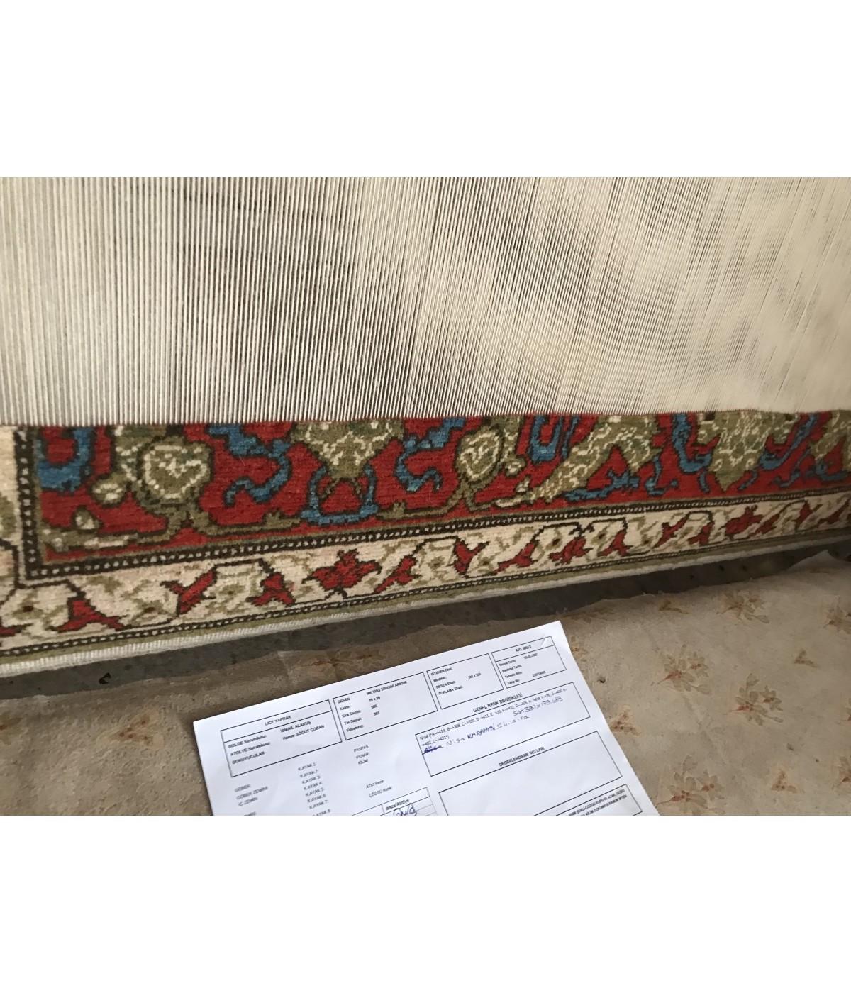 Ararat Rugs Palmetten und Blumen Gitterteppich Bidjar Revive Teppich Natürlich gefärbt (Türkisch) im Angebot