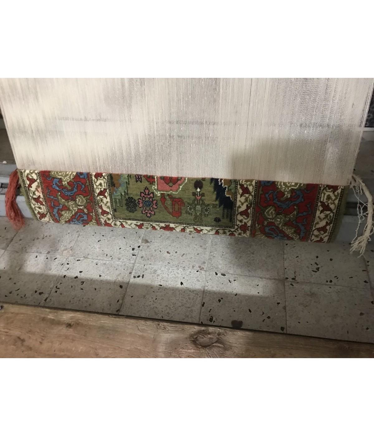 Ararat Rugs Palmetten und Blumen Gitterteppich Bidjar Revive Teppich Natürlich gefärbt (Handgeknüpft) im Angebot
