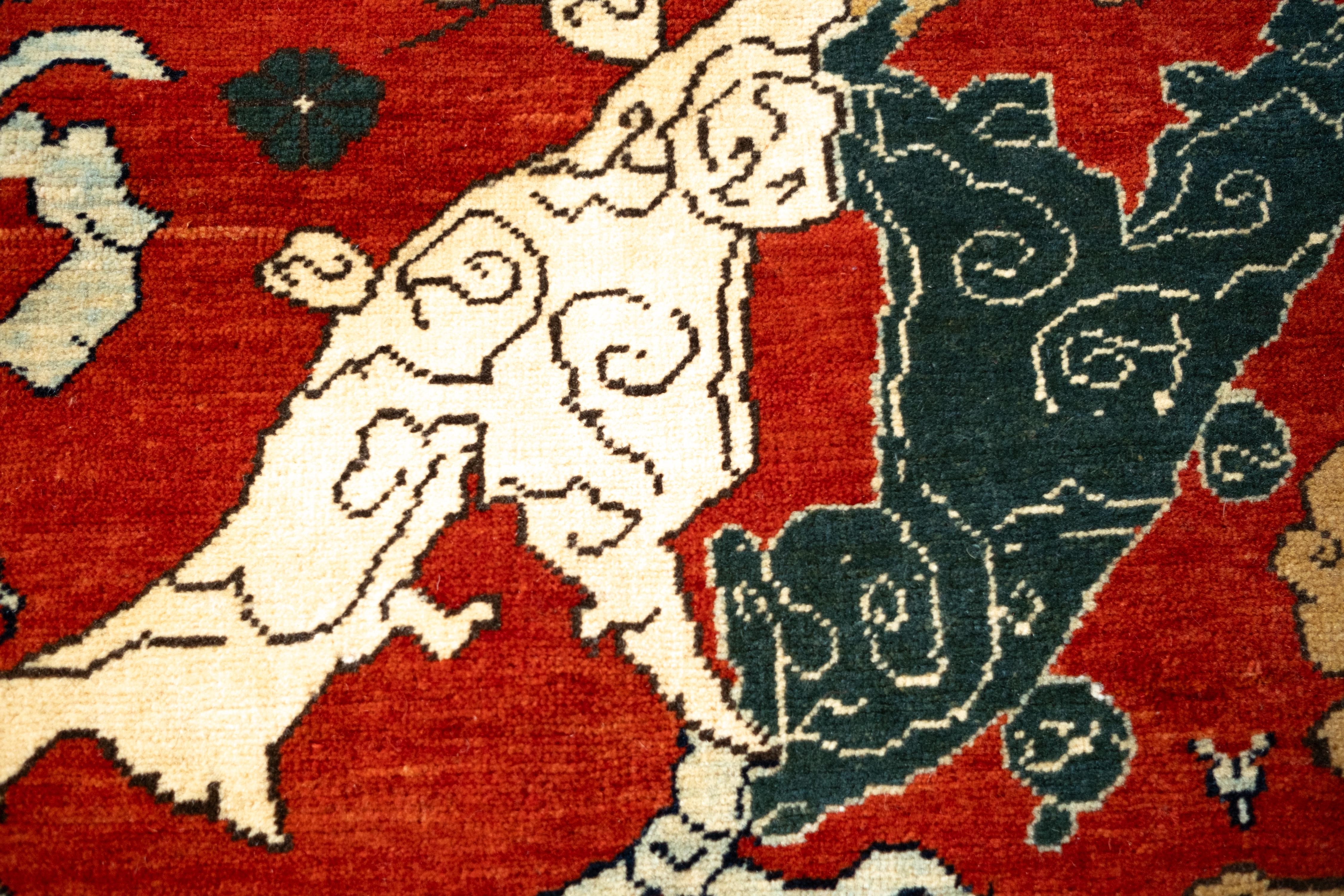 Ararat Rugs Alfombra de Rejilla Palmetas y Flores Alfombra de Renacimiento Bidjar Teñido Natural en Nuevo estado para la venta en Tokyo, JP