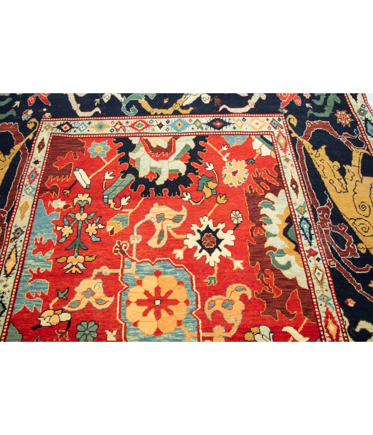Ararat Rugs Palmettes and Flowers Lattice Rug Bidjar Revival Carpet Natural Dyed In New Condition For Sale In Tokyo, JP