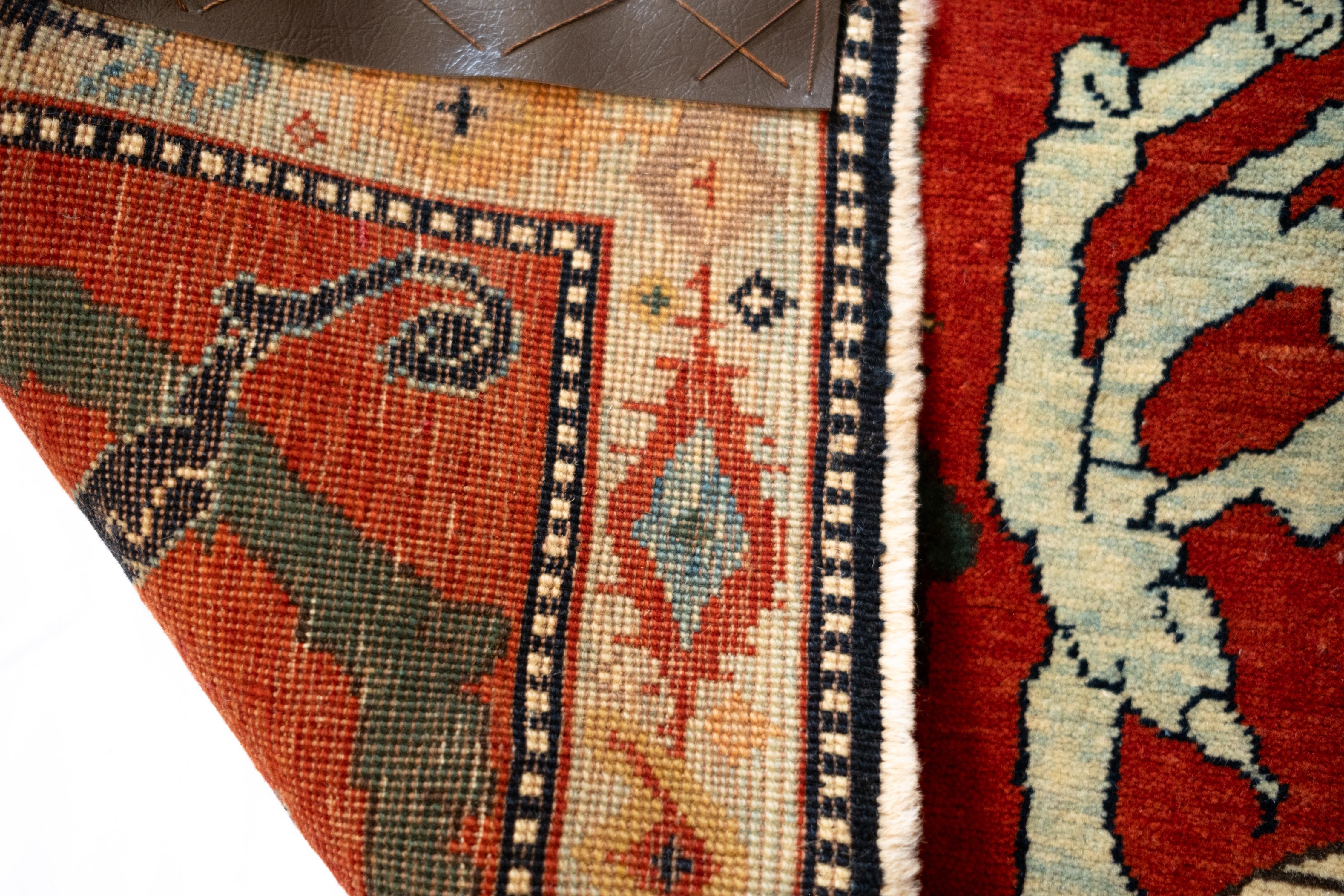 Ararat Rugs Alfombra de Rejilla Palmetas y Flores Alfombra de Renacimiento Bidjar Teñido Natural en venta 1