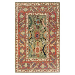 Ararat Rugs Palmetten und Blumen Gitterteppich Bidjar Revive Teppich Natürlich gefärbt