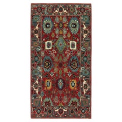 Ararat Rugs Palmetten und Blumen Gitterteppich Bidjar Revive Teppich Natürlich gefärbt