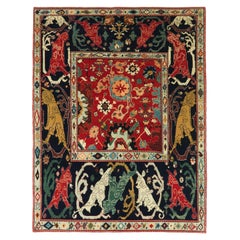 Ararat Rugs Palmetten und Blumen Gitterteppich Bidjar Revive Teppich Natürlich gefärbt