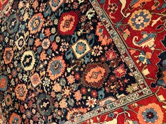 Ararat Rugs Palmettes and Flowers Lattice Rug, Revival Carpet, Natural Dyed