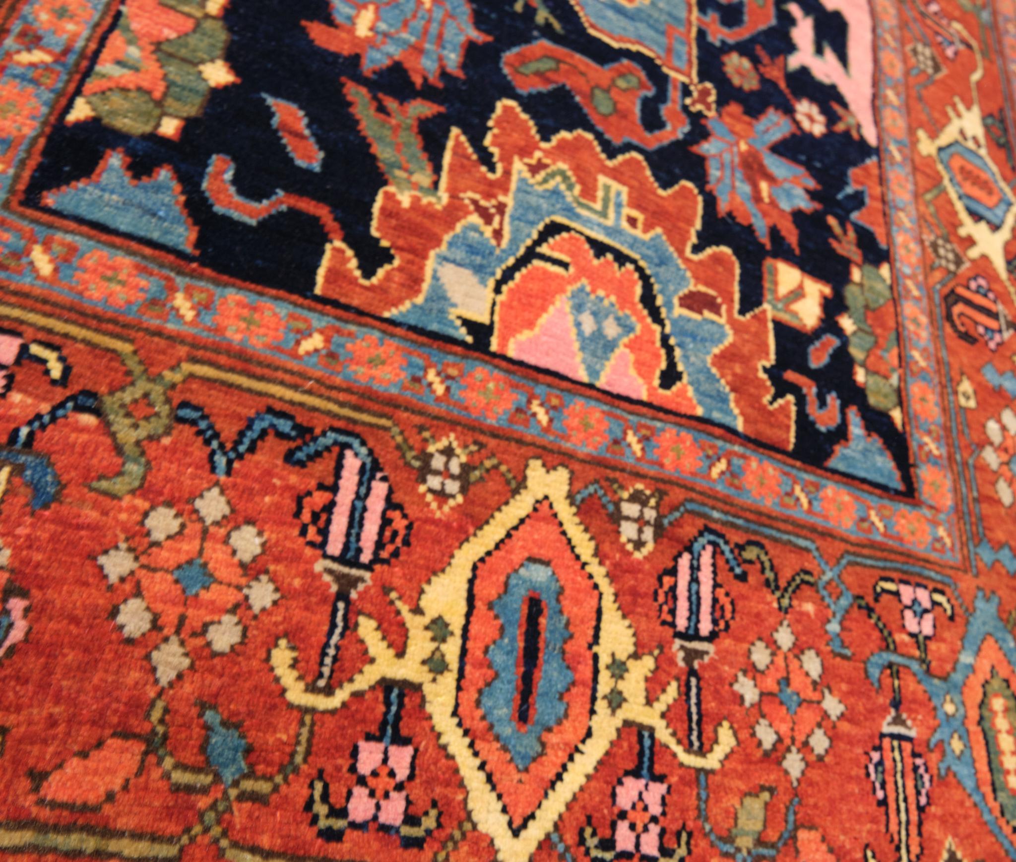 Ararat Teppich Palmetten und Blumen Gitterteppich Revival Teppich - Naturfarben (Türkisch) im Angebot