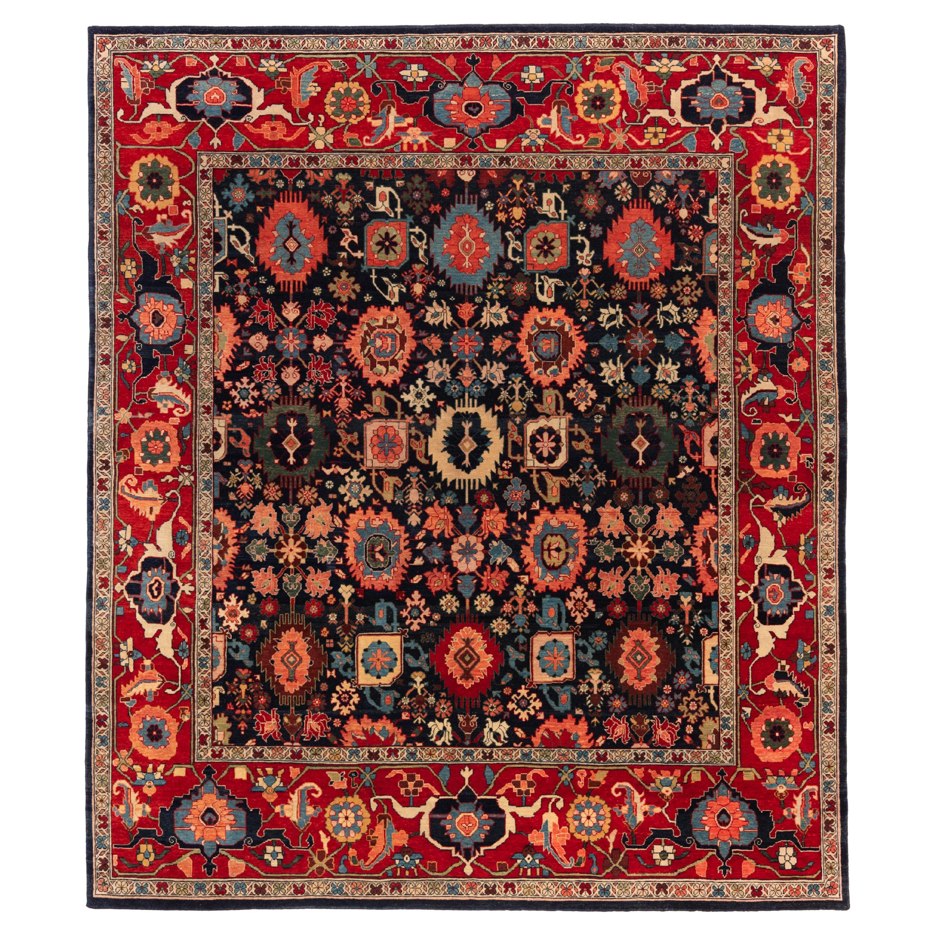 Tappeto Ararat Rugs Palmettes and Flowers Lattice, Tappeto Revival, Tinta naturale