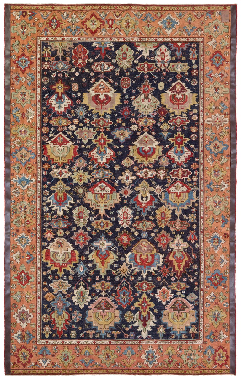 Ararat Rugs Palmettes in the Esfahan Manner Rug, Revival Carpet