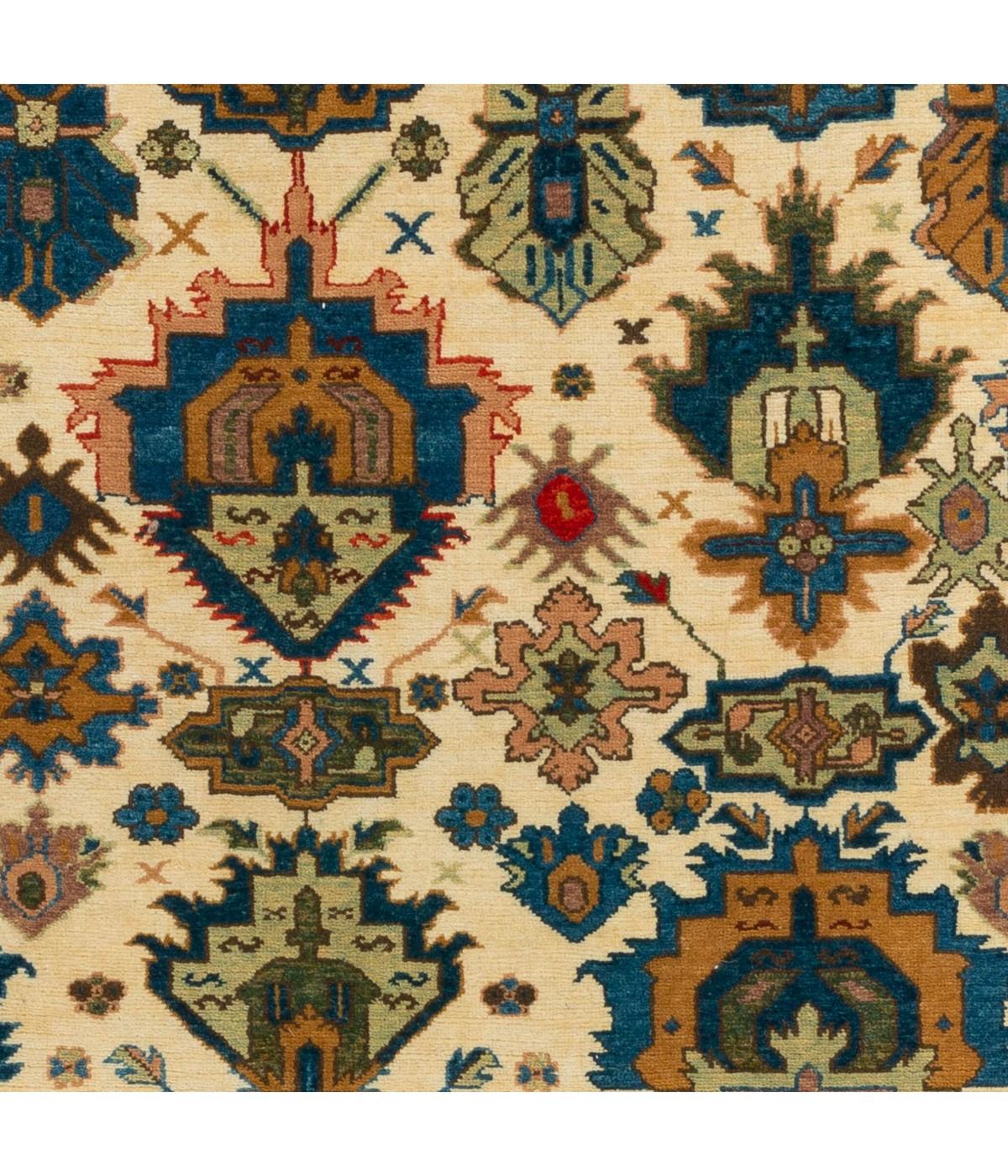 Contemporary Ararat Rugs Palmettes in the Esfahan Manner Rug, Revival Carpet, Natural Dyed For Sale