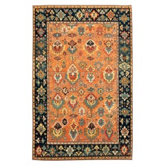 Ararat Rugs Palmettes in the Esfahan Manner Rug, Revival Carpet, Natural Dyed
