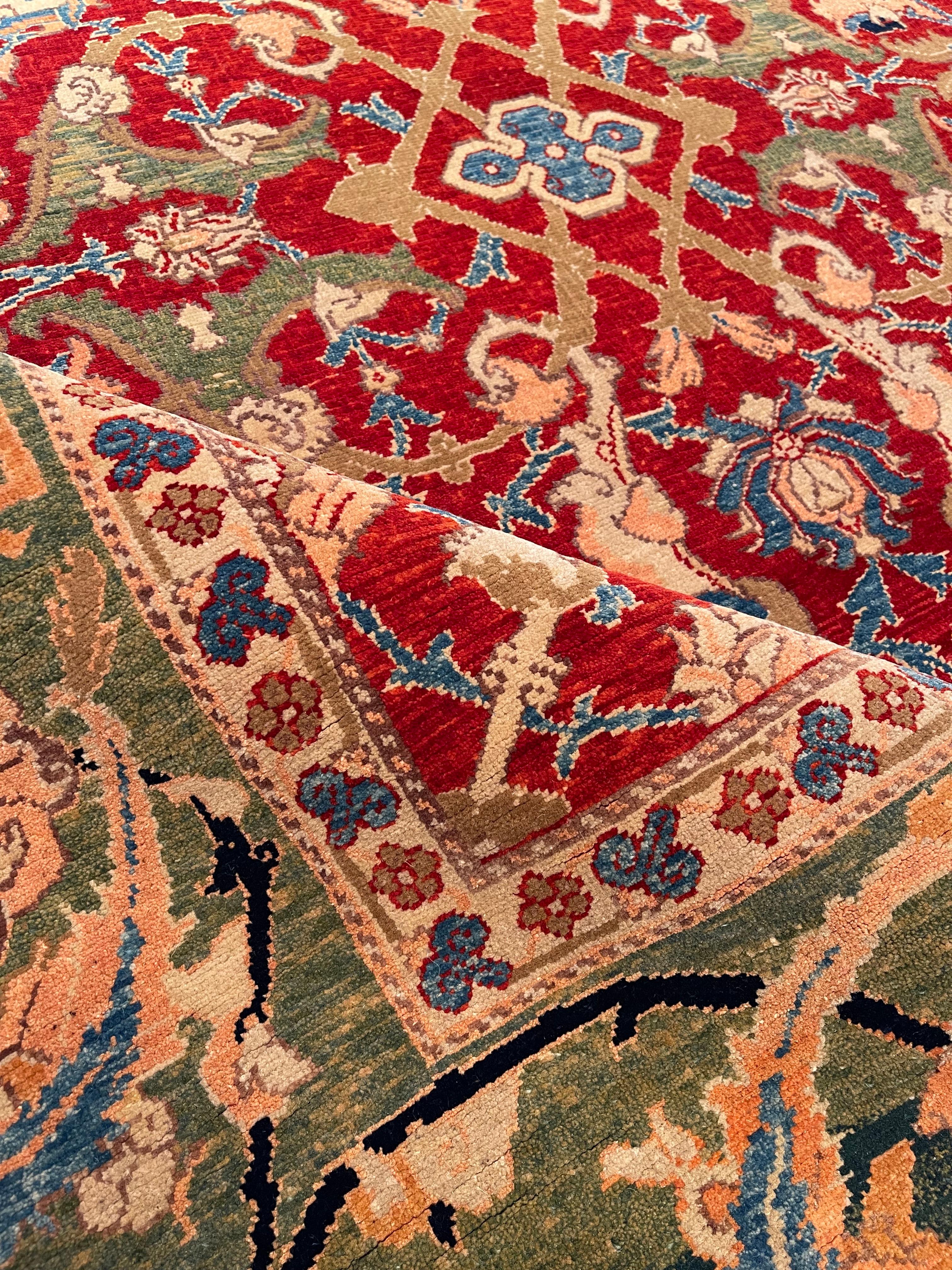 The source of the carpet comes from the book 'Oriental Rugs in the Metropolitan Museum of Art, by Dimand, Maurice S., and Jean Mailey, The Metropolitan Museum of Art, New York 1973 fig.90.' 
If the so-called vase-technique carpets represented the