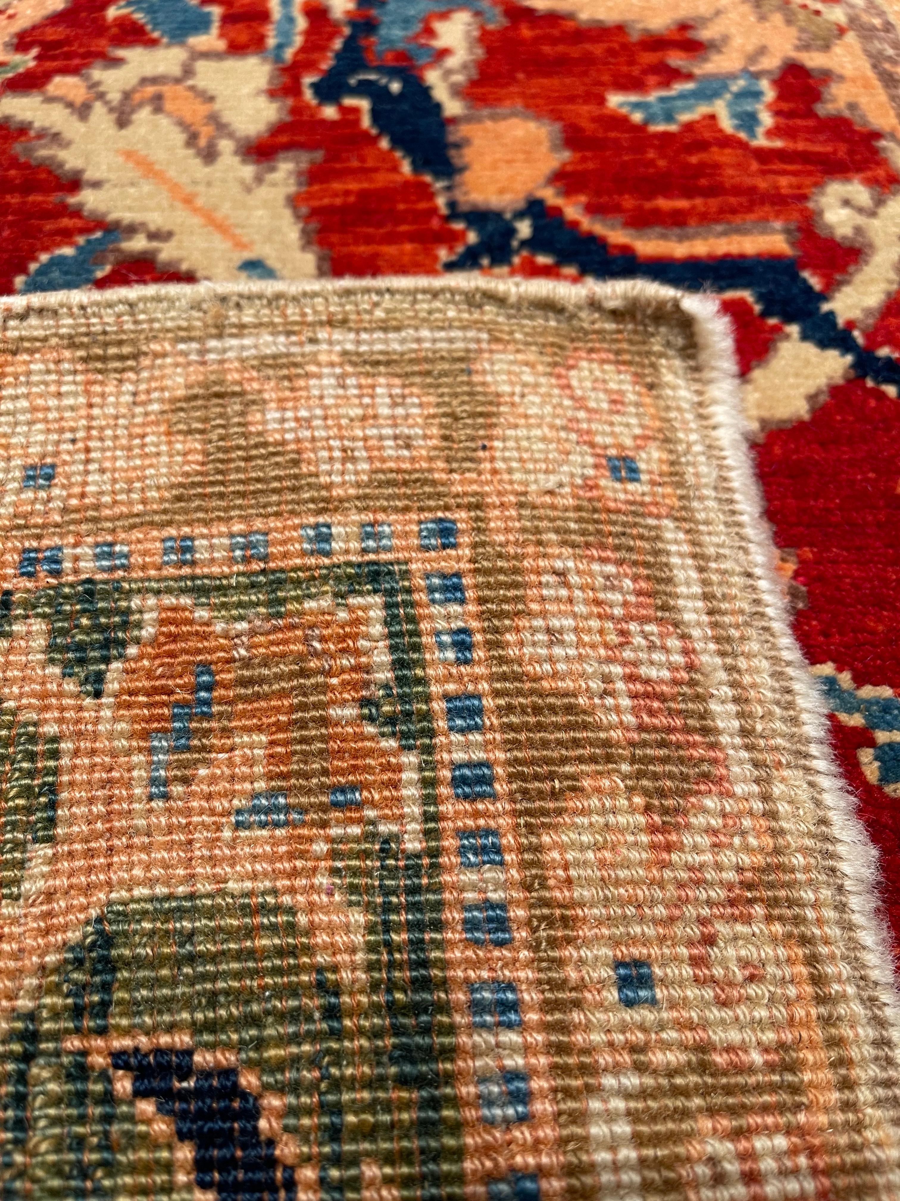 Vegetable Dyed Ararat Rugs Polonaise Carpet, 17th Century Museum Piece Revival, Natural Dyed For Sale
