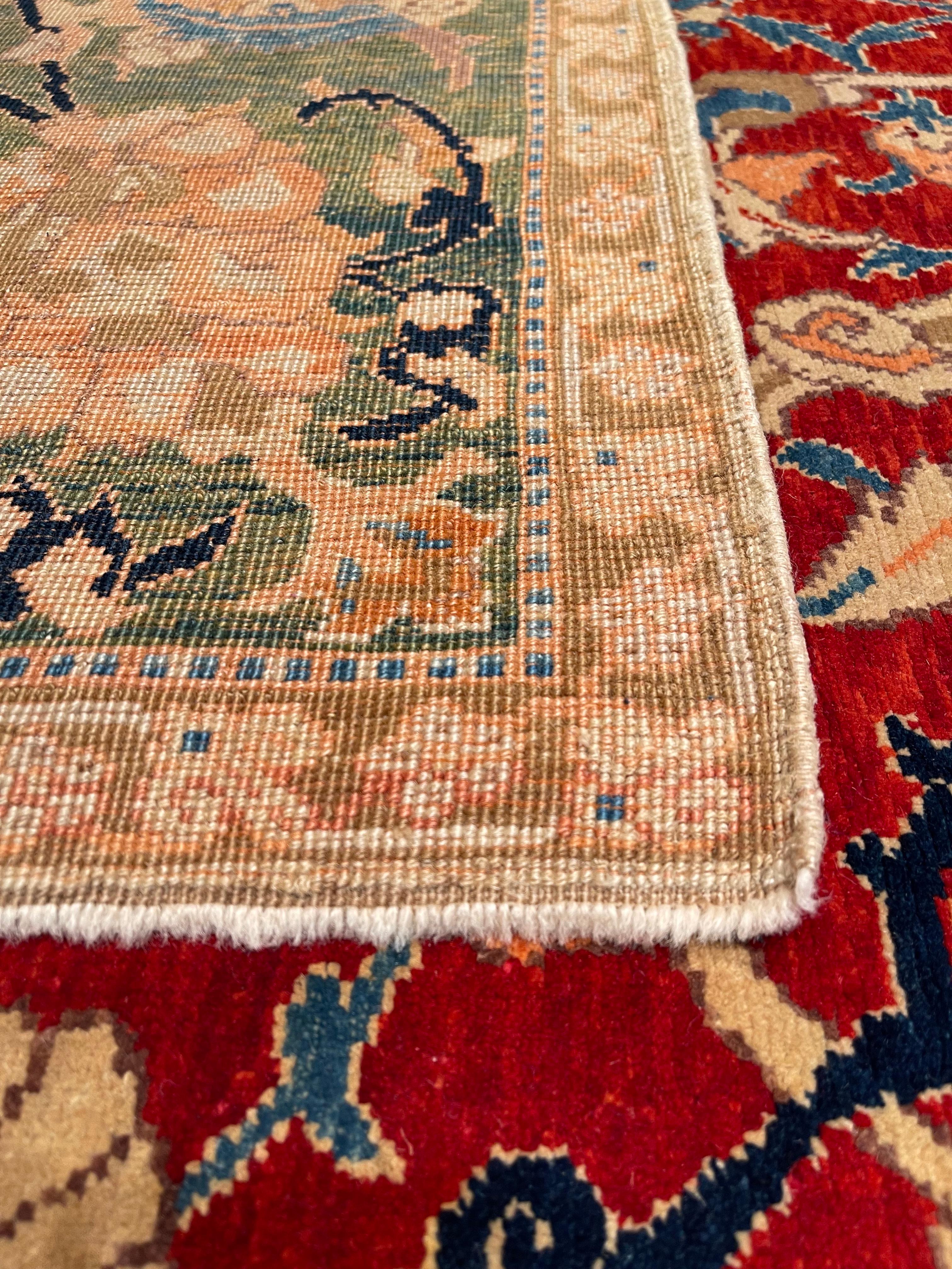 Ararat-Teppich Polonaise-Teppich – Museumsstück im Stil des 17. Jahrhunderts – Naturfarben  (Pflanzlich gefärbt) im Angebot
