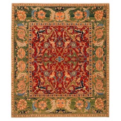 Ararat Rugs Tapis Polonaise - Pièce de musée du 17ème siècle Revival - Teint naturel 