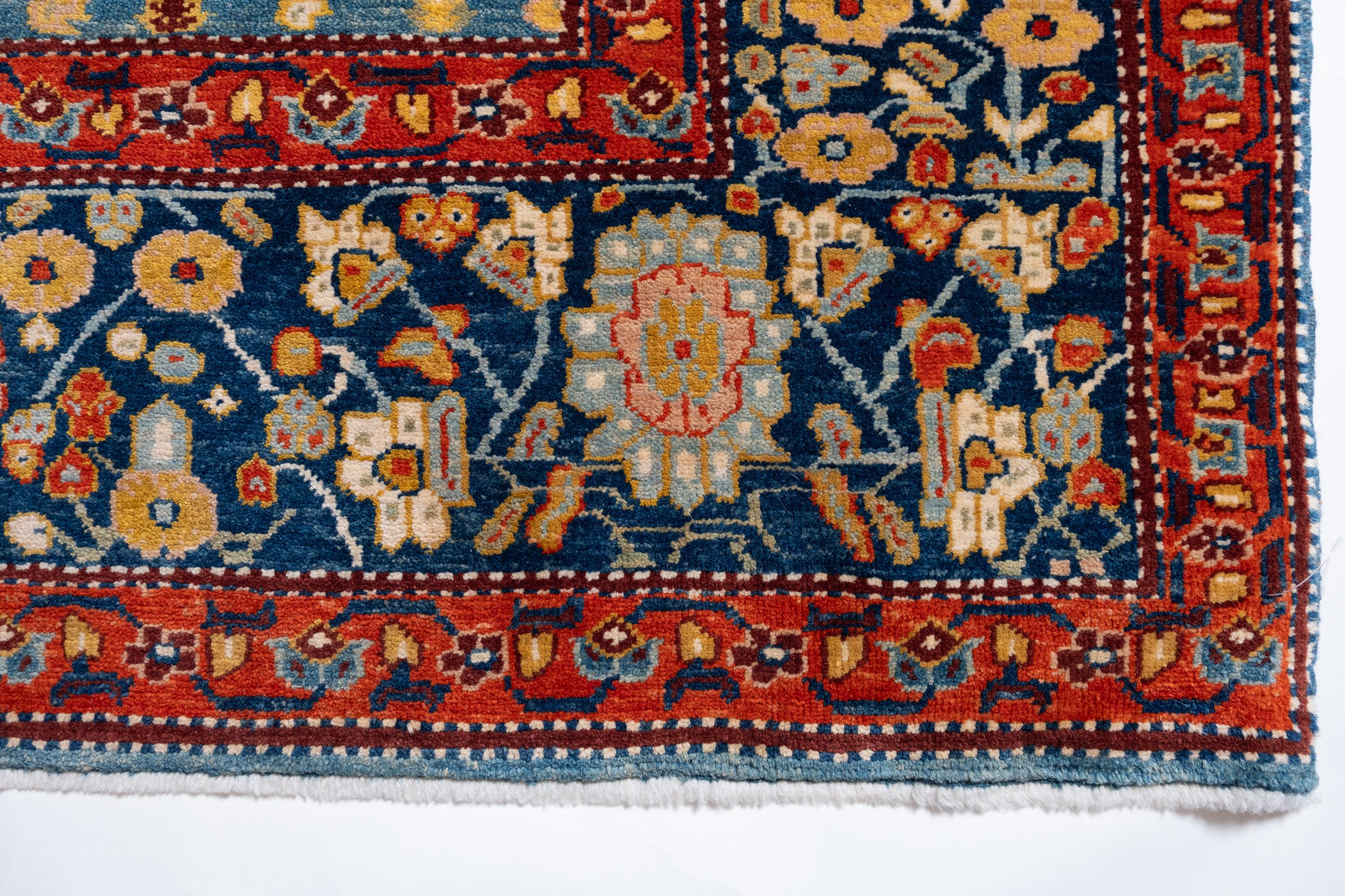 Die Quelle des Teppichs stammt aus dem Buch Antique Rugs of Kurdistan A Historical Legacy of Woven Art, James D. Burns, 2002 nr.36 Dies war ein exklusives Beispiel für einen Teppich mit versetzten Reihen von aufsteigenden Blumen um 1800 aus Garrus,