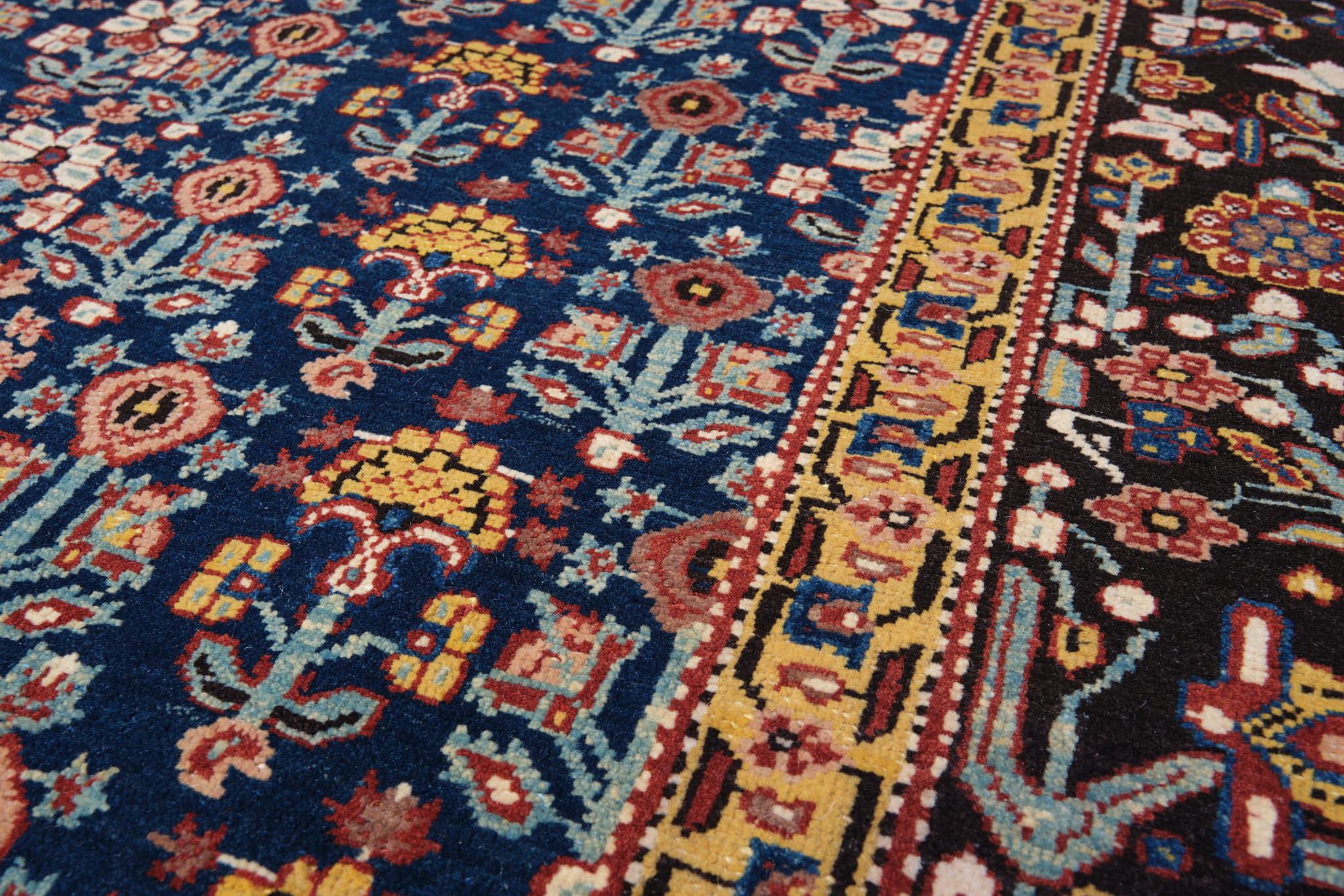 Ararat Rugs Rows of Flower Rug Garrus Joshagan Revival Carpet Natural Dyed In New Condition For Sale In Tokyo, JP