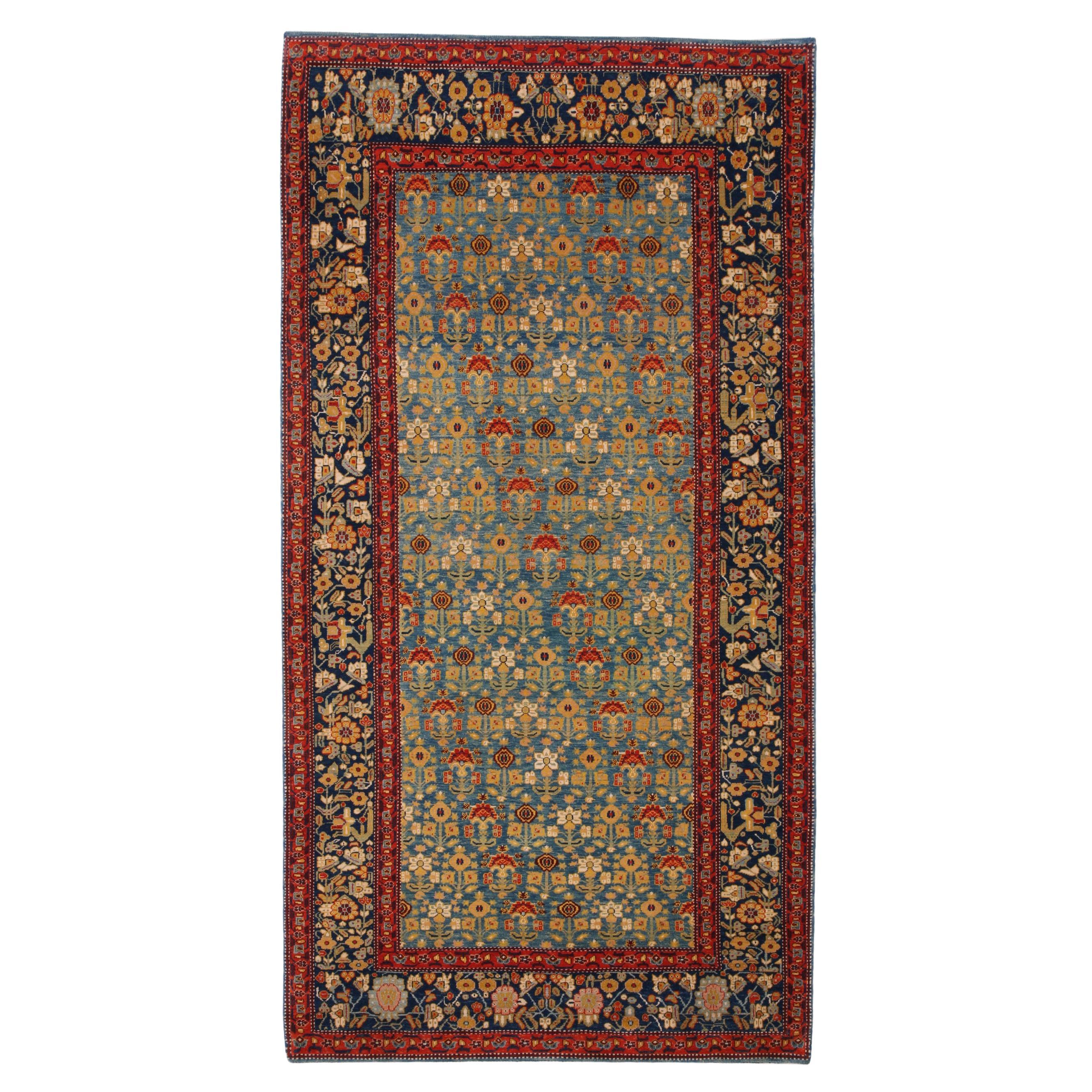 Ararat Rugs Rows of Flower Rug Garrus Joshagan Revival Carpet Natural Dyed For Sale
