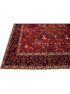 Ararat Rugs Safavid Kirman Vase Technique Carpet Kerman Revival Rug Natural Dyed
