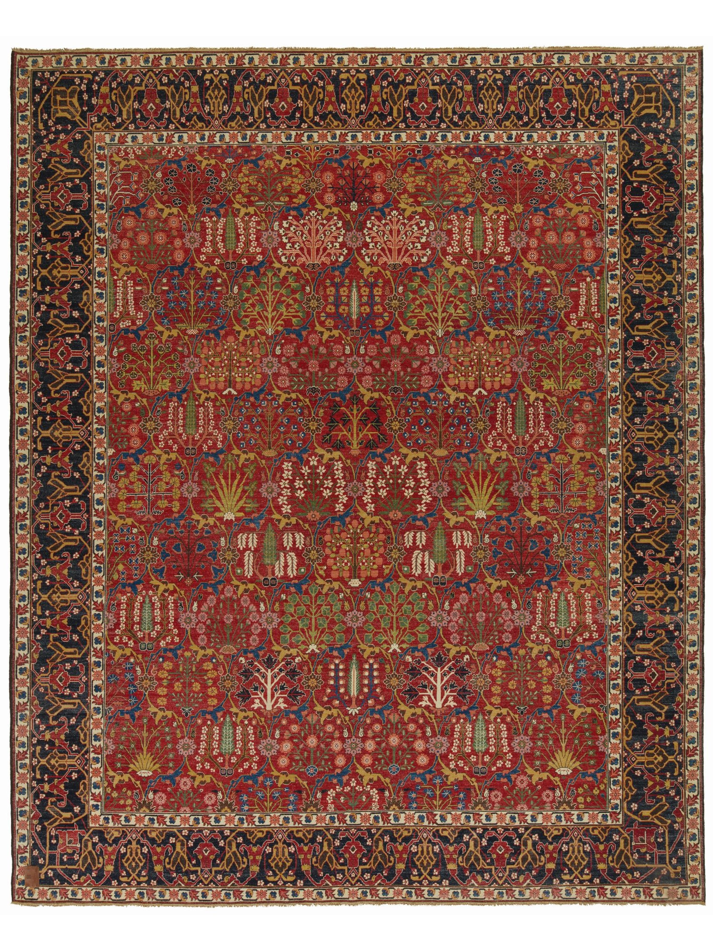 Ararat Rugs Safavid Kirman Vase Technik Teppich Kerman Revival Teppich Natural Dyed im Zustand „Neu“ im Angebot in Tokyo, JP