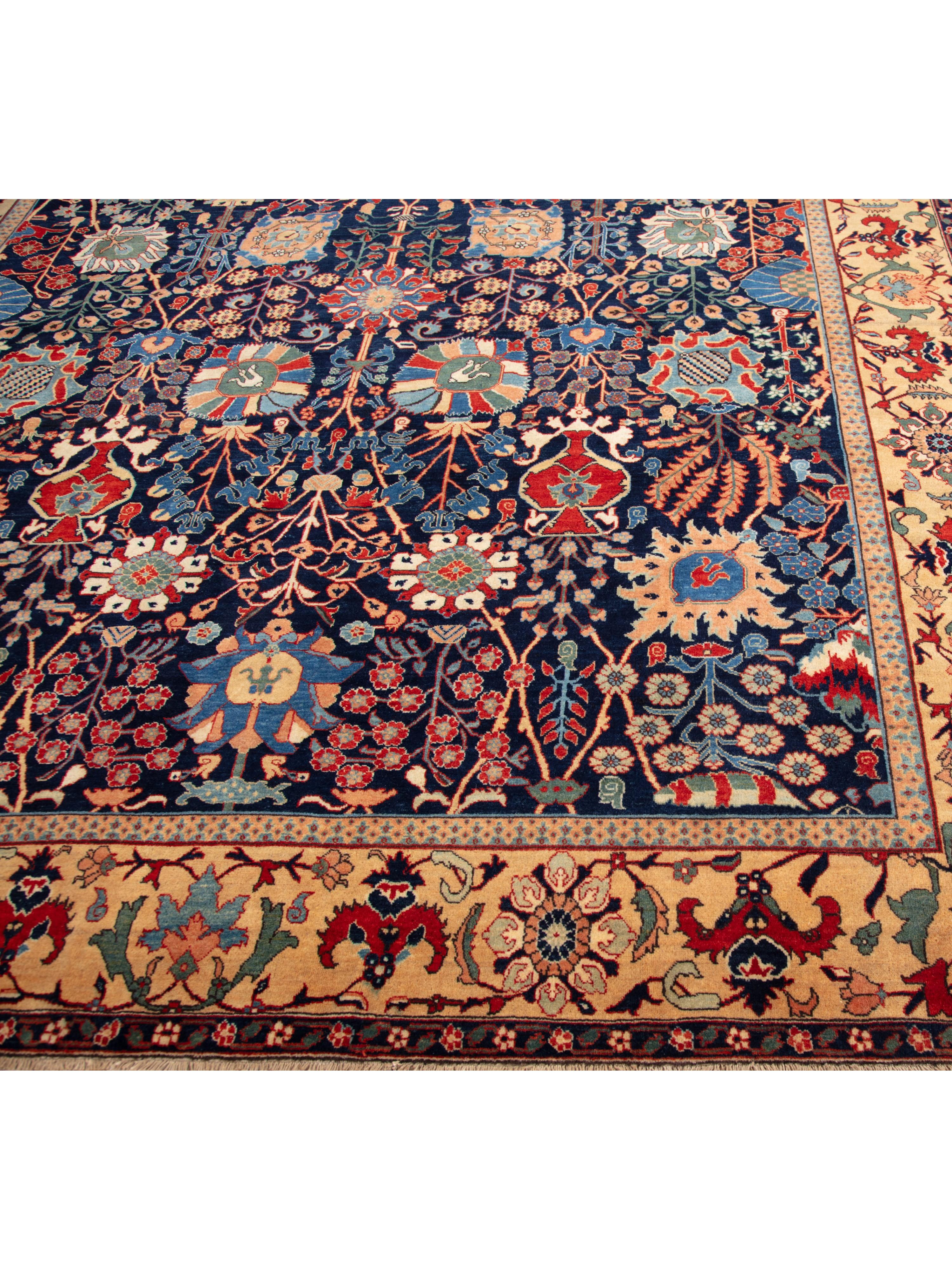 Ararat Rugs Safavid Kirman Vase Technik Teppich Kerman Revival Teppich Natural Dyed im Zustand „Neu“ im Angebot in Tokyo, JP