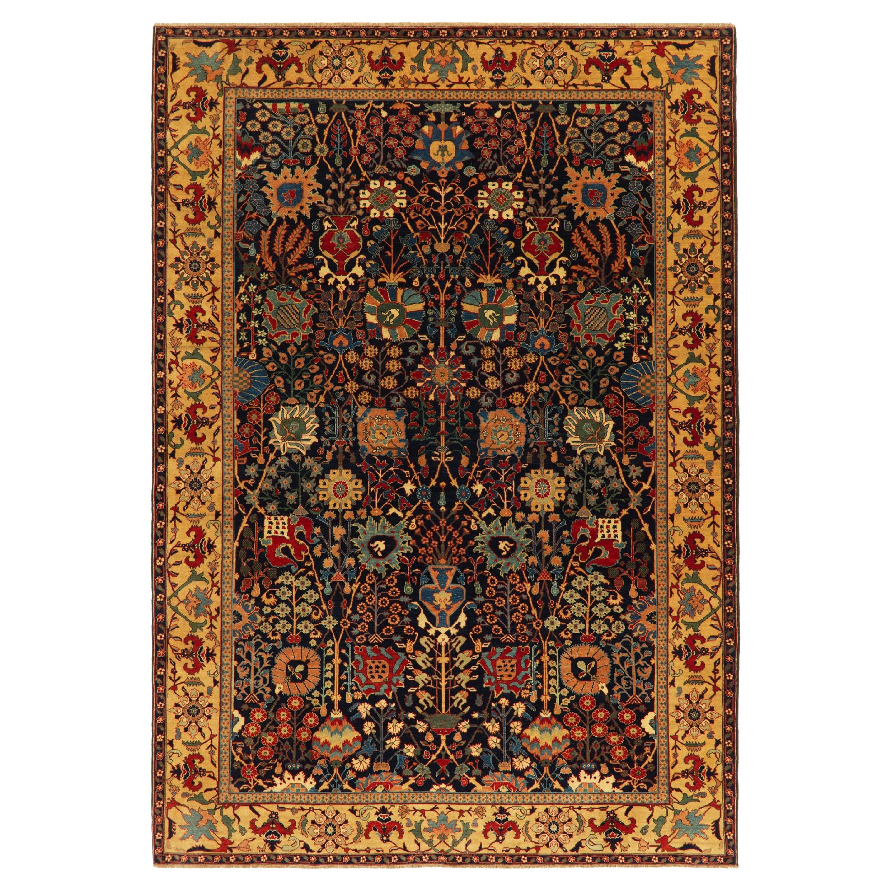 Ararat Rugs Safavid Kirman Vase Technik Teppich Kerman Revival Teppich Natural Dyed im Angebot