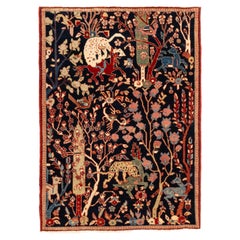 Ararat Rugs Safavid Tabriz Carpet 17th Century Fragment Revival Rug Natural Dyed
