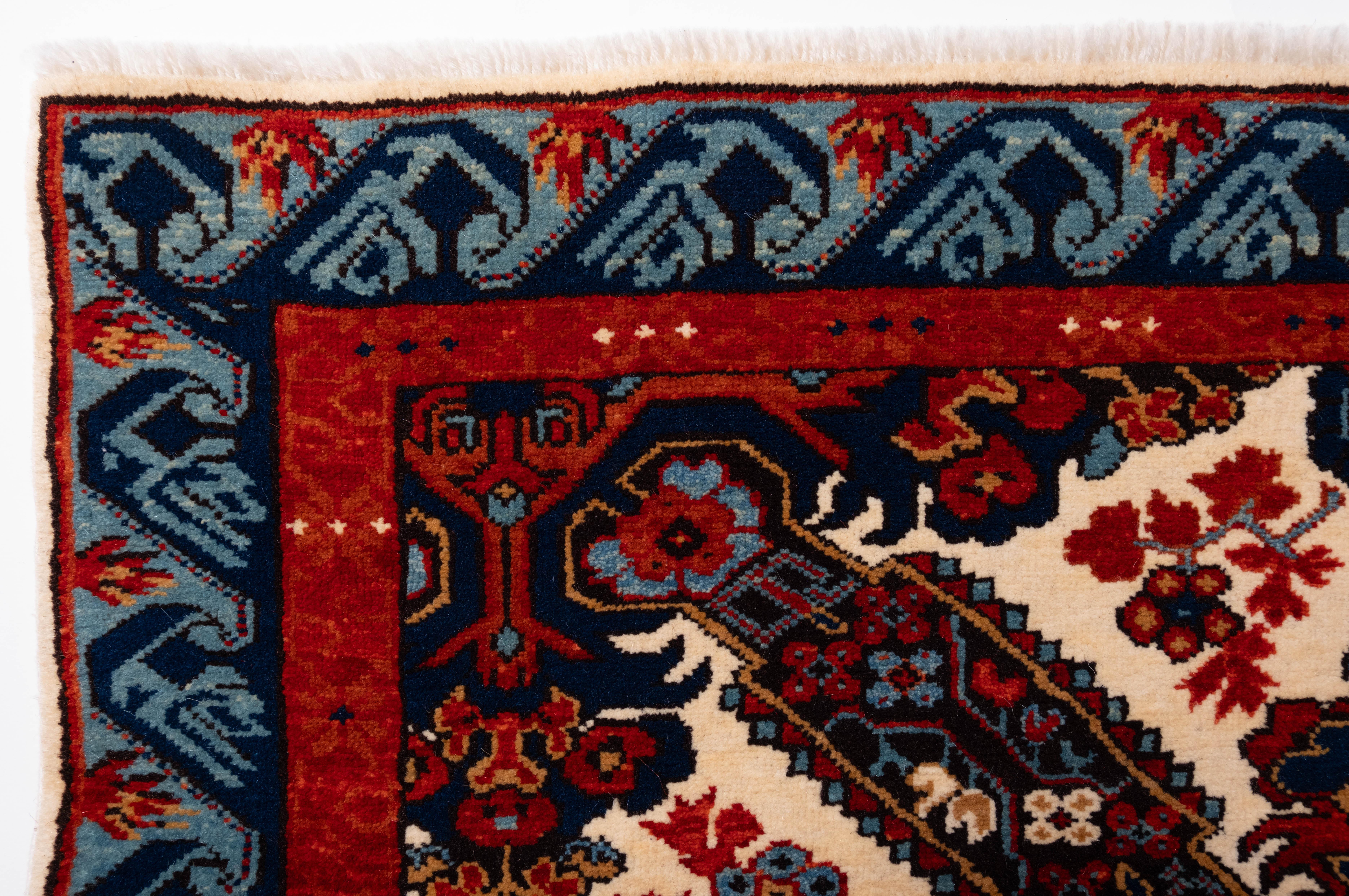 The source of the rug comes from the book Tapis du Caucase - Rugs of the Caucasus, Ian Bennett & Aziz Bassoul, The Nicholas Sursock Museum, Beirut, Lebanon 2003, nr.90 and Oriental Rugs Volume 1 Caucasian, Ian Bennett, Oriental Textile Press,