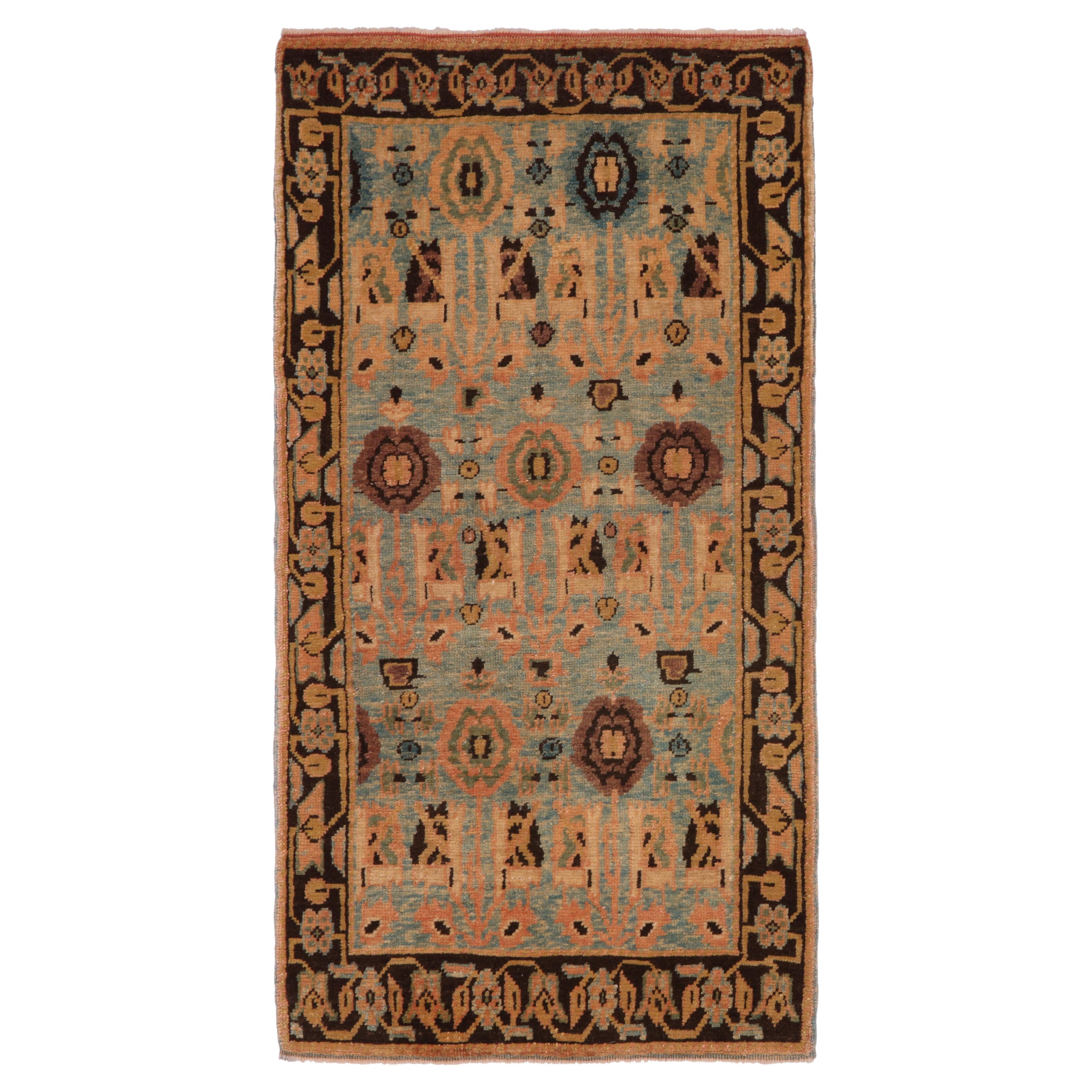 Ararat Rugs Senna Rows of Flowers Rug Wagireh Revival Carpet Natural Dyed For Sale