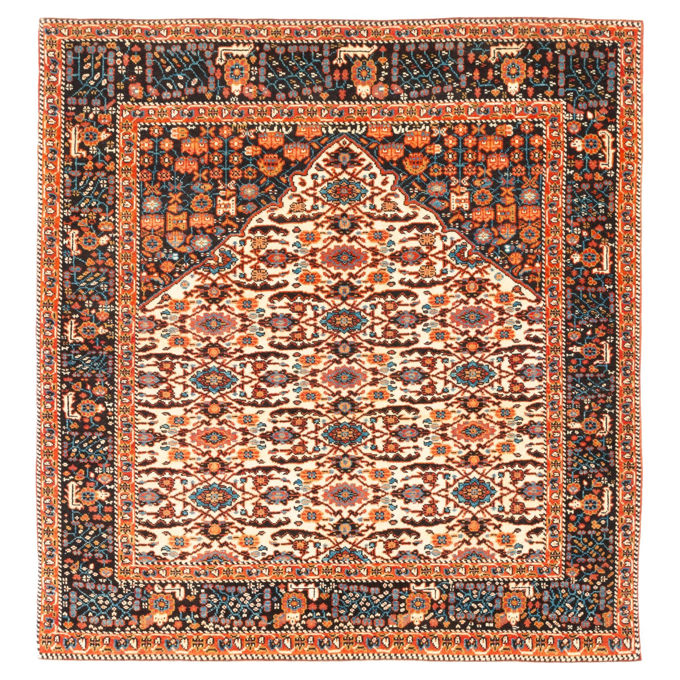 Ararat Rugs Senna Wedding Rug Persian 19th Century Revival Carpet Natural Dyed For Sale