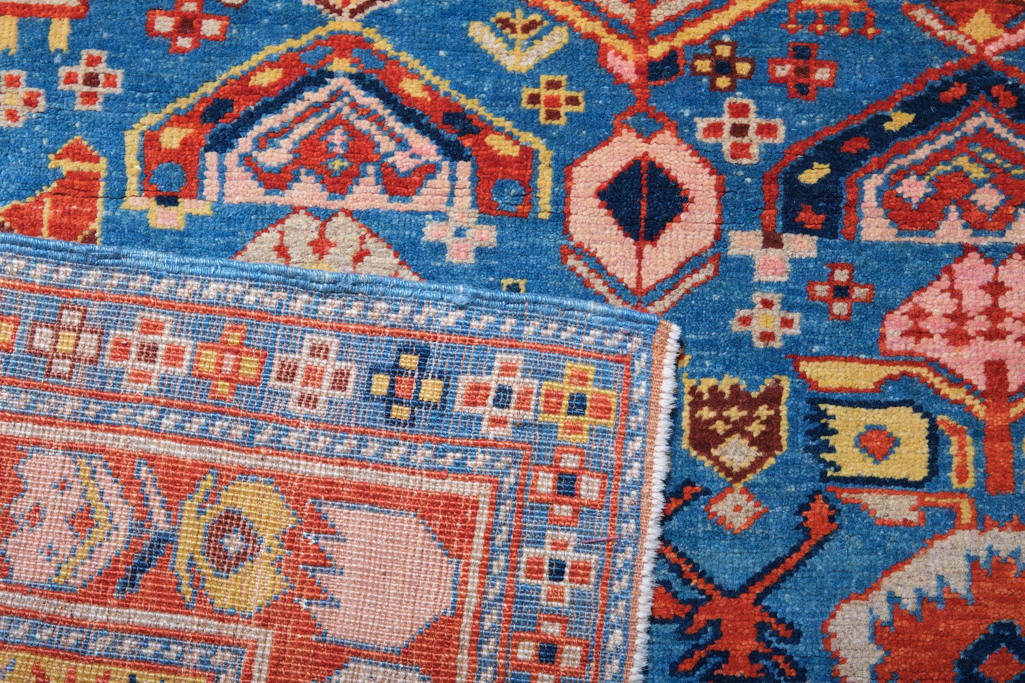 Vegetable Dyed Ararat Rugs Shirvan Rug, 19th C. Antique Caucasian Revival Carpet Natural Dyed
