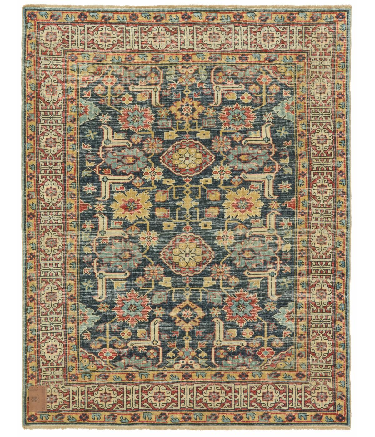 Introducing the exquisite Shirvan Rug from Ararat Rugs—a true testament to the rich tapestry of Caucasian artistry. Handcrafted with precision in Diyarbakir, Turkey, this rug encapsulates the essence of traditional Shirvan design, making it a