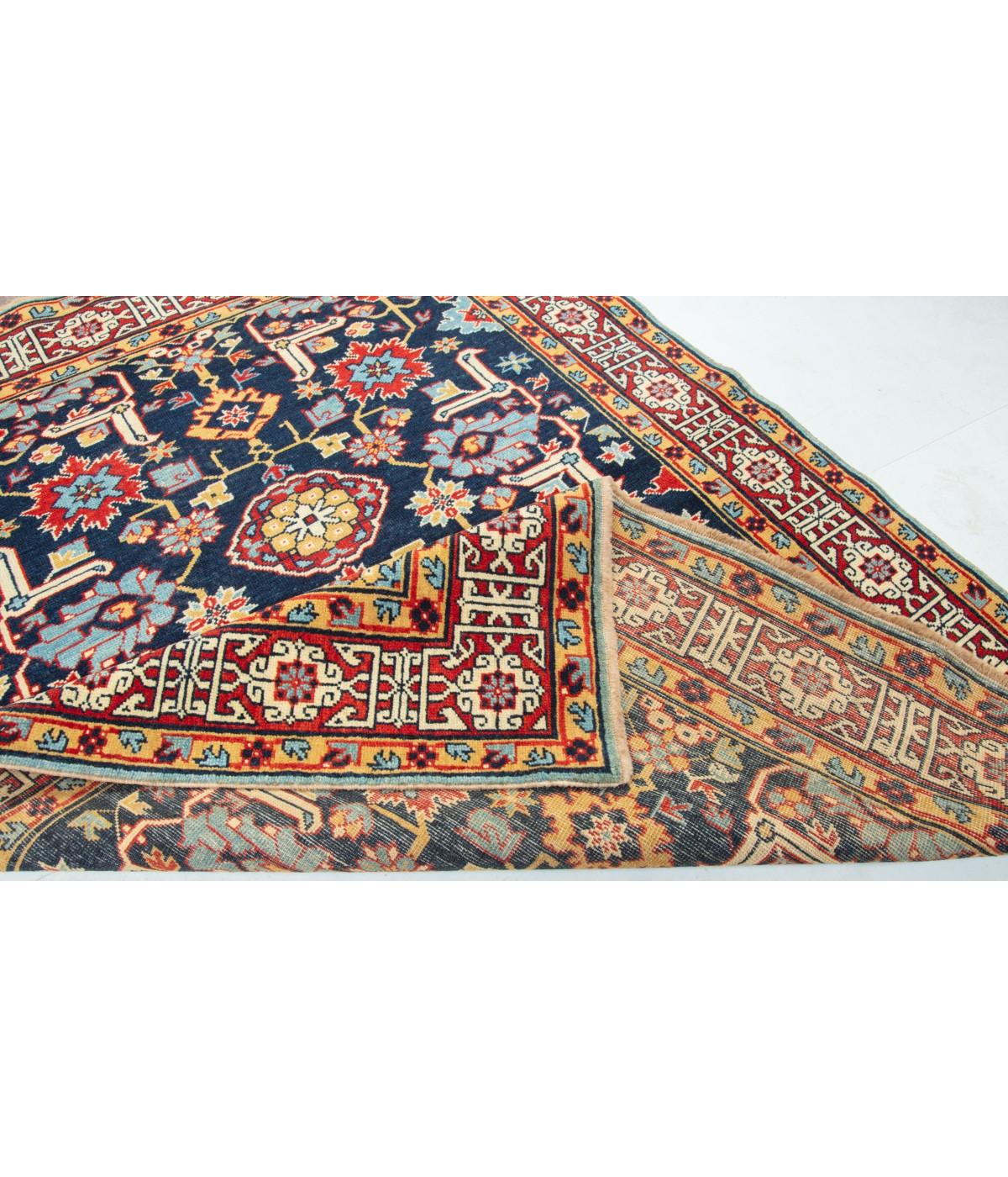 Ararat Rugs Shirvan Rug with Kufic Border - Antique Caucasian Revival Carpet For Sale 2