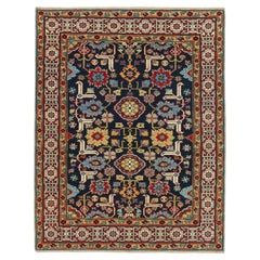 Ararat Rugs Tappeto Shirvan con bordo cufico - Tappeto antico revival caucasico