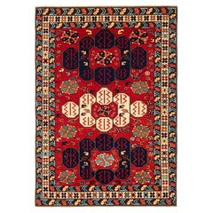 Ararat Rugs Shirvan Rug with Three Medallions Antique Caucasian Revival Carpet