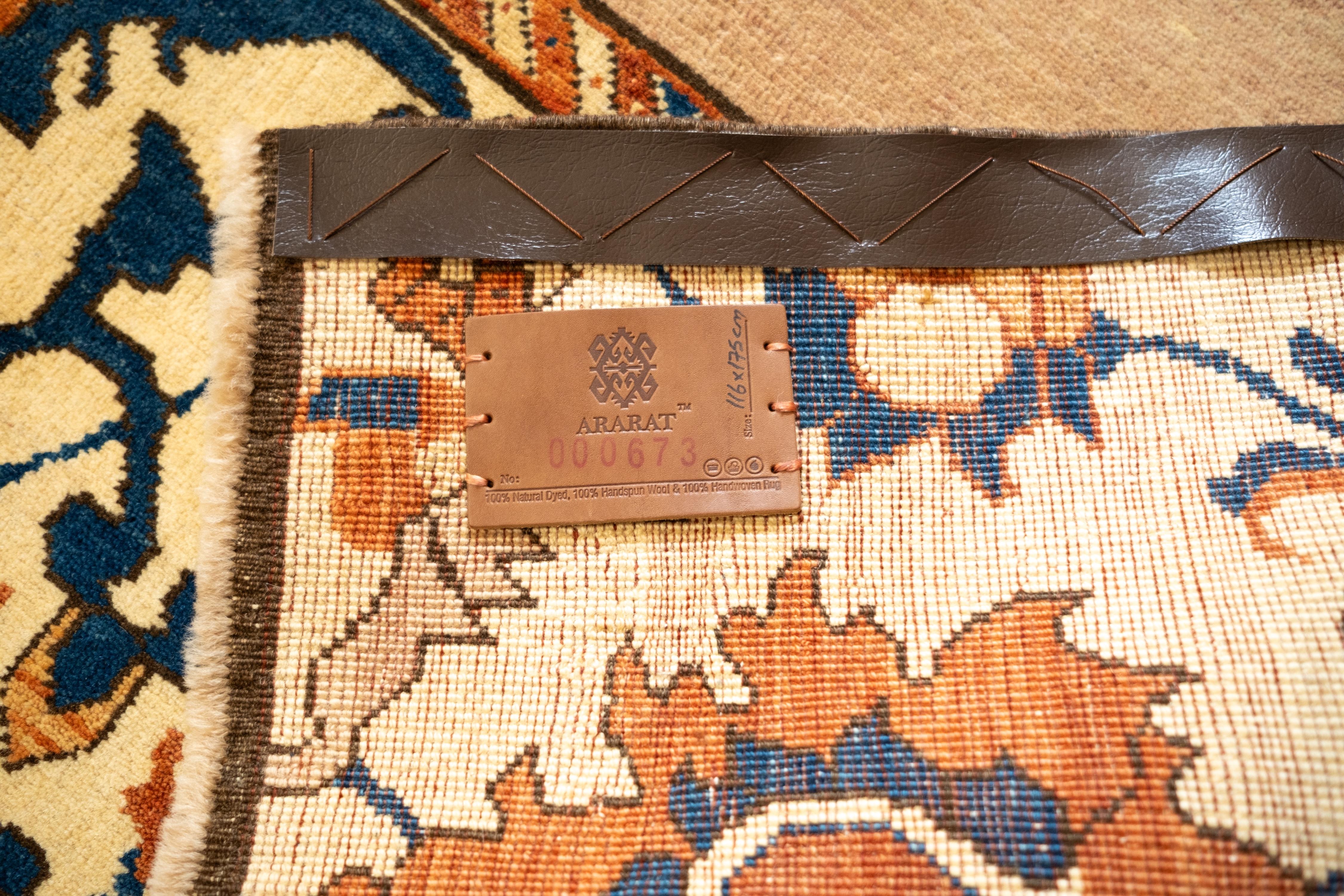 Oushak Ararat Rugs Tapis Six Avatars - A.C. Senna Persian Revive Tapis, Natural Dyed