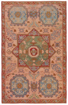 Ararat Rugs Star and Octagon Medallion Carpet Anatolian Revival Rug Natural Dyed