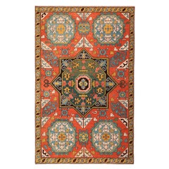 Ararat Rugs Star and Octagon Medallion Carpet Anatolian Revival Rug Natural Dyed