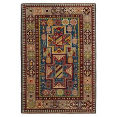 Ararat Rugs Tapis Shirvan à médaillon étoilé Tapis Revive du Caucase, teinté naturel