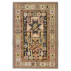 Ararat Rugs Tappeto Shirvan con medaglione a stella, Tappeto revival caucasico, tinto Nature