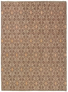 The Ararat Rugs the Alaeddin Mosque Flowers and Stars Lattice Carpet Natural Dye Rug (tapis à treillis de fleurs et d'étoiles, teinture naturelle)