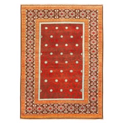 Ararat Rugs the Alaeddin Mosque Flowers and Stars Lattice Carpet, Natural Dyed