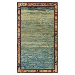 Ararat Teppiche Moderner blauer Teppich mit natürlichen Farbstoffen
